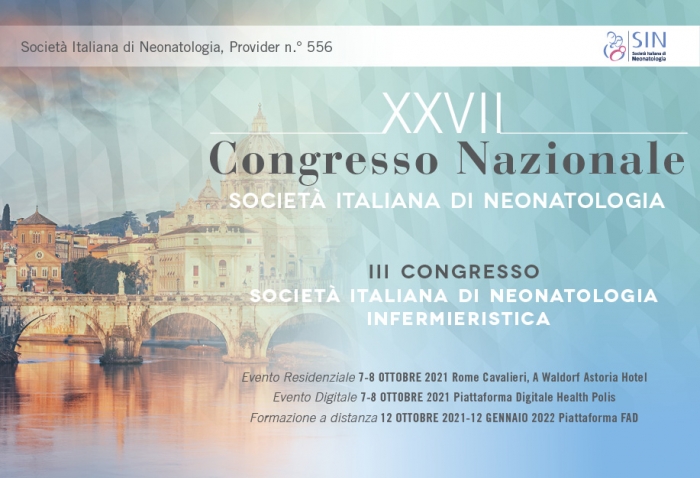 III CONGRESSO SOCIETÀ ITALIANA DI NEONATOLOGIA INFERMIERISTICA - RESIDENZIALE